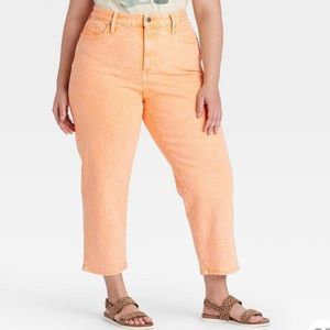 Universal Thread High Rise Vintage Straight Cropped Jeans